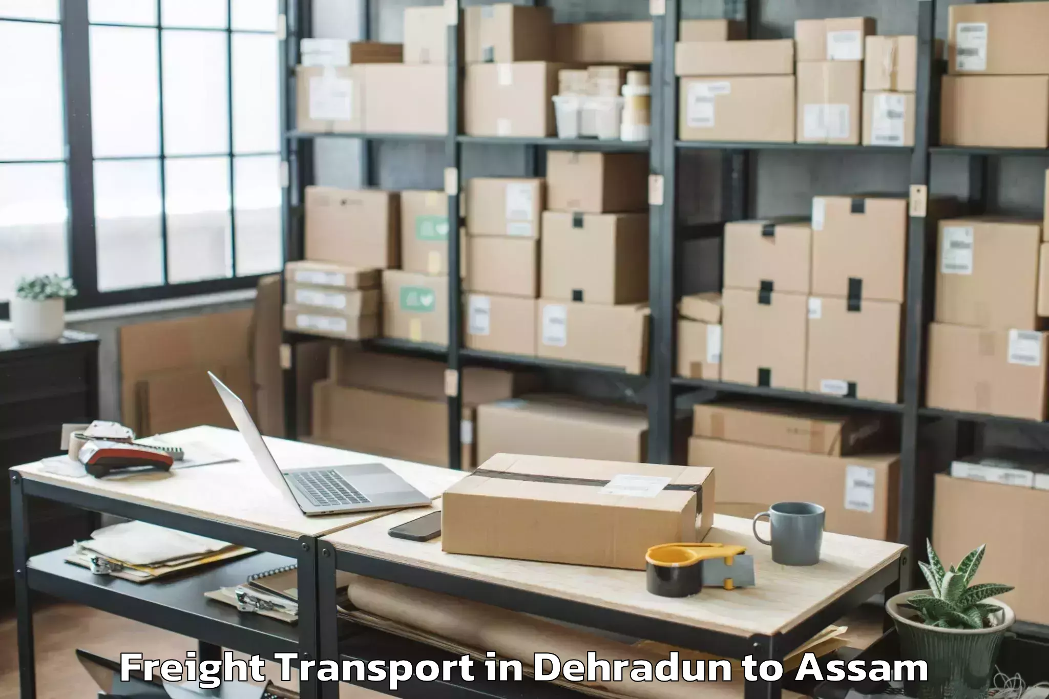 Trusted Dehradun to Dibrugarh Freight Transport